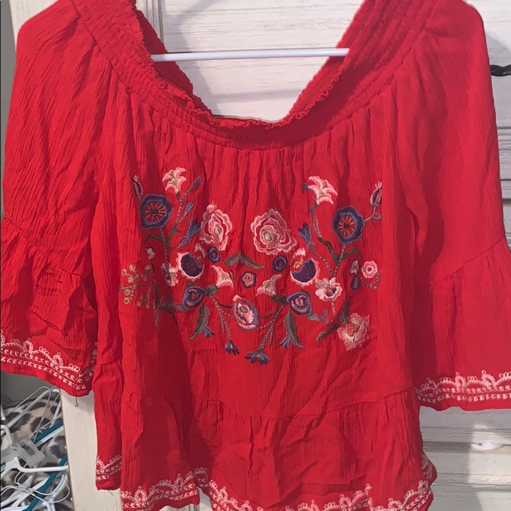 Xhilaration Medium Red Blouse